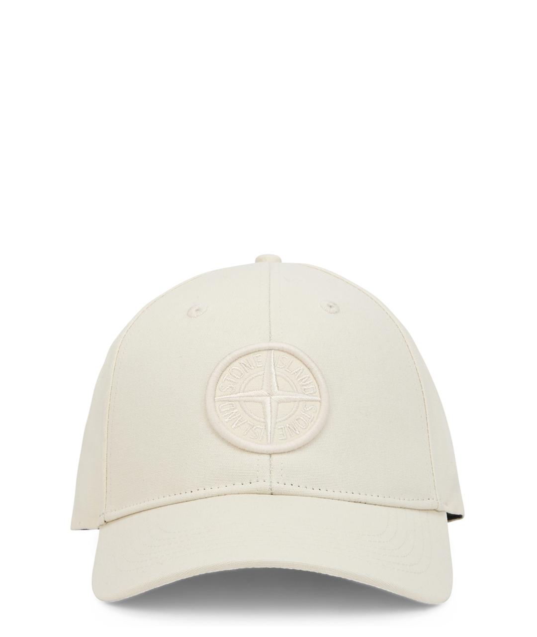 STONE ISLAND Бежевая хлопковая кепка/бейсболка, фото 1