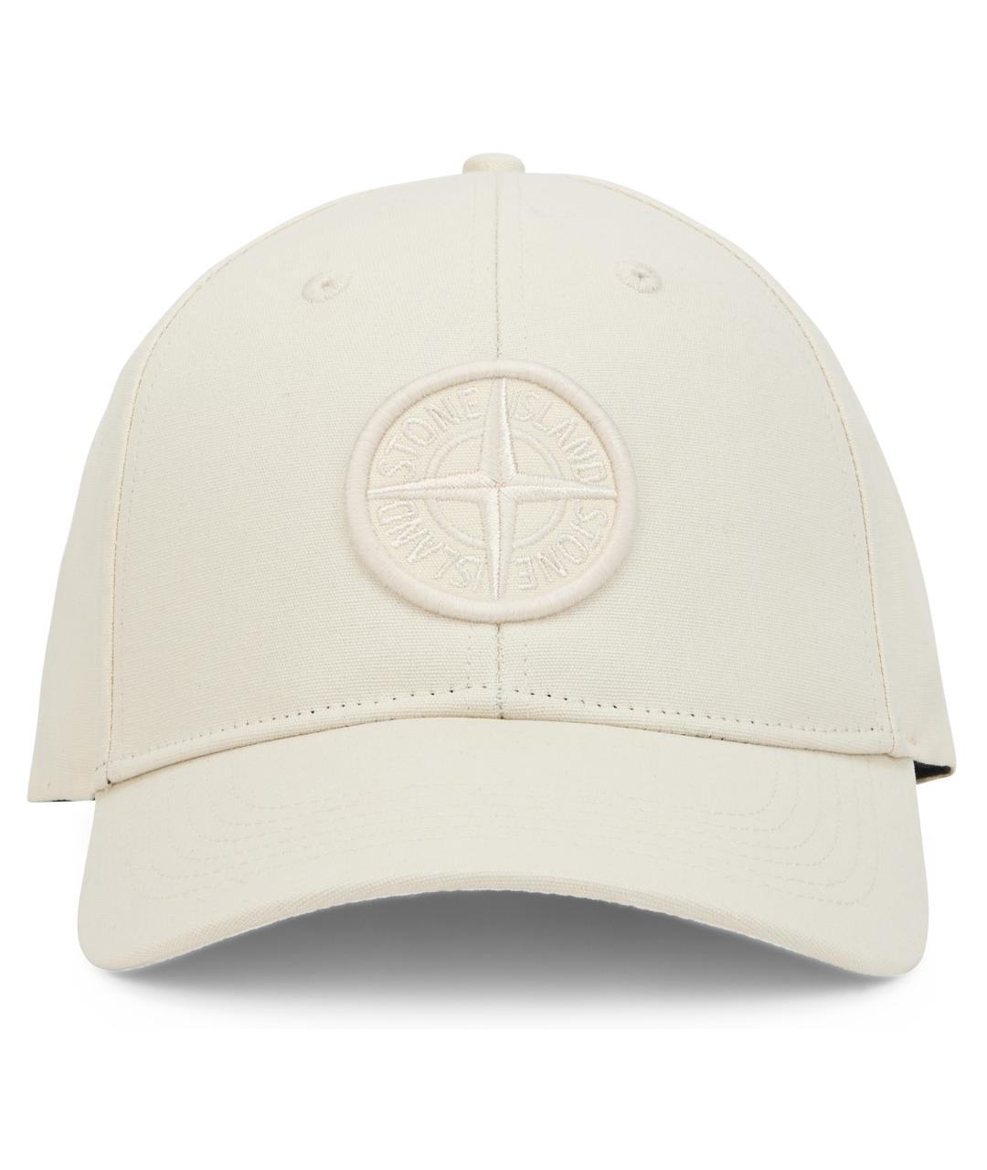 STONE ISLAND Бежевая хлопковая кепка/бейсболка, фото 2