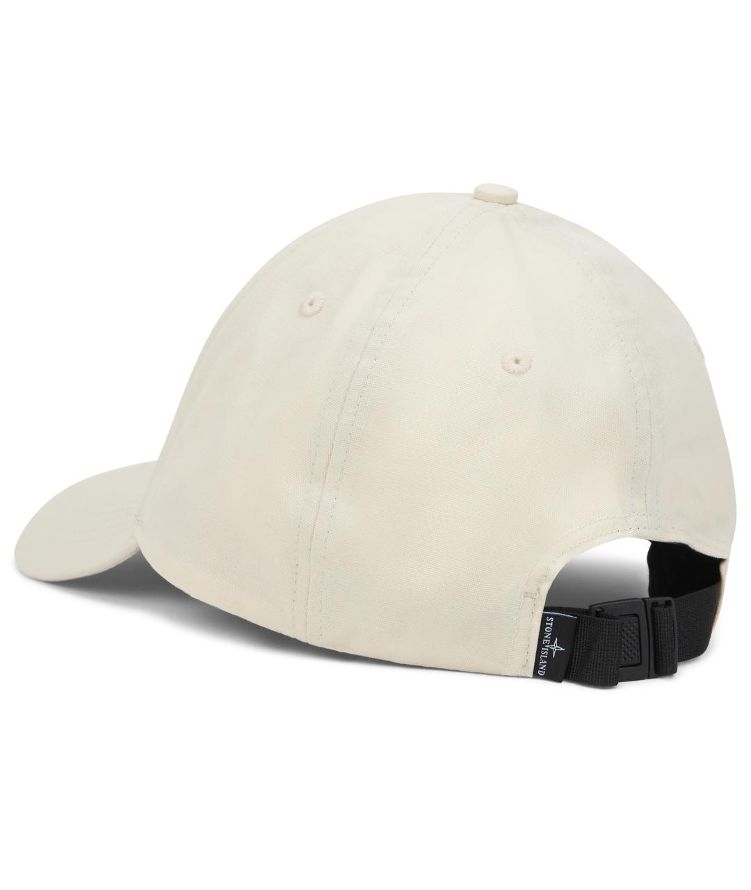STONE ISLAND Бежевая хлопковая кепка/бейсболка, фото 3