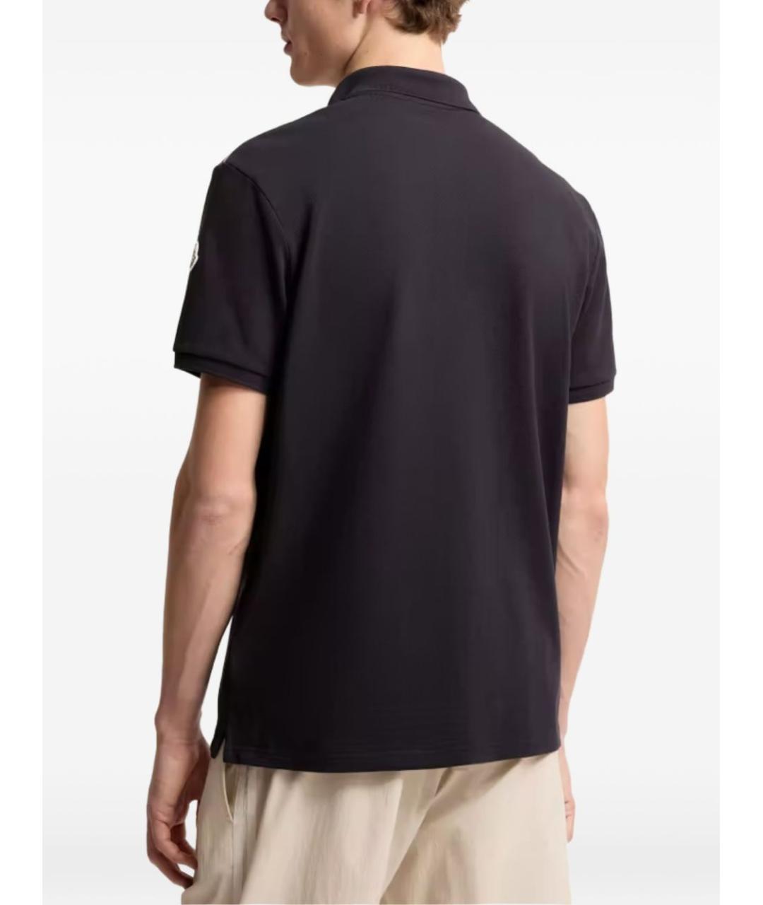 MONCLER Синяя хлопковая футболка, фото 2