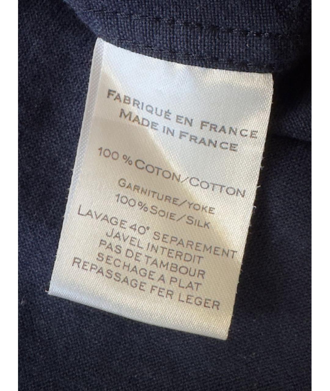 BALMAIN Синяя хлопковая кэжуал рубашка, фото 5