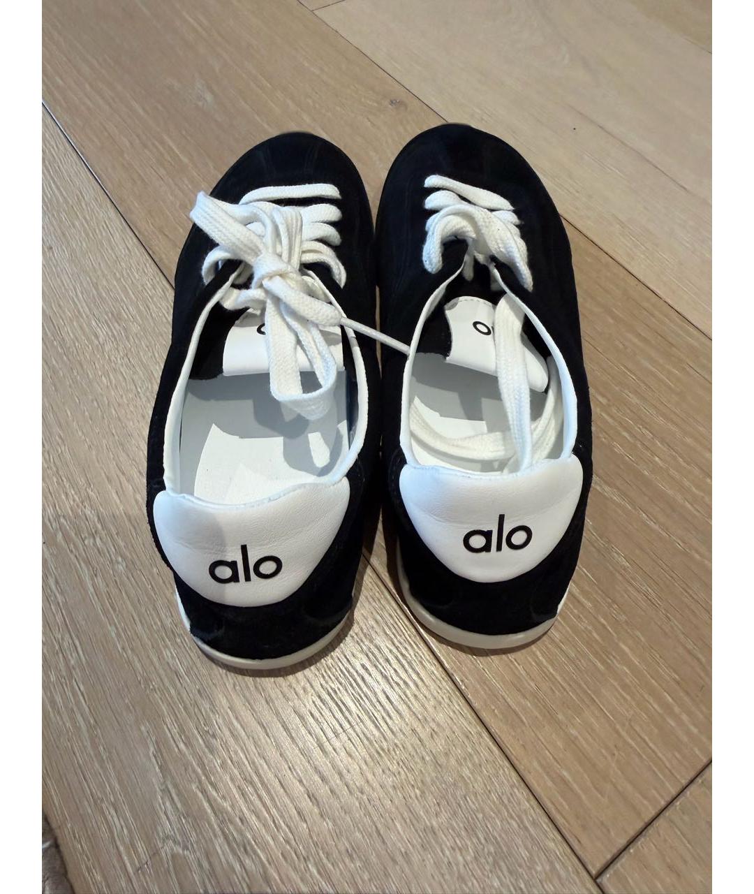 ALO YOGA Черные замшевые кроссовки, фото 3