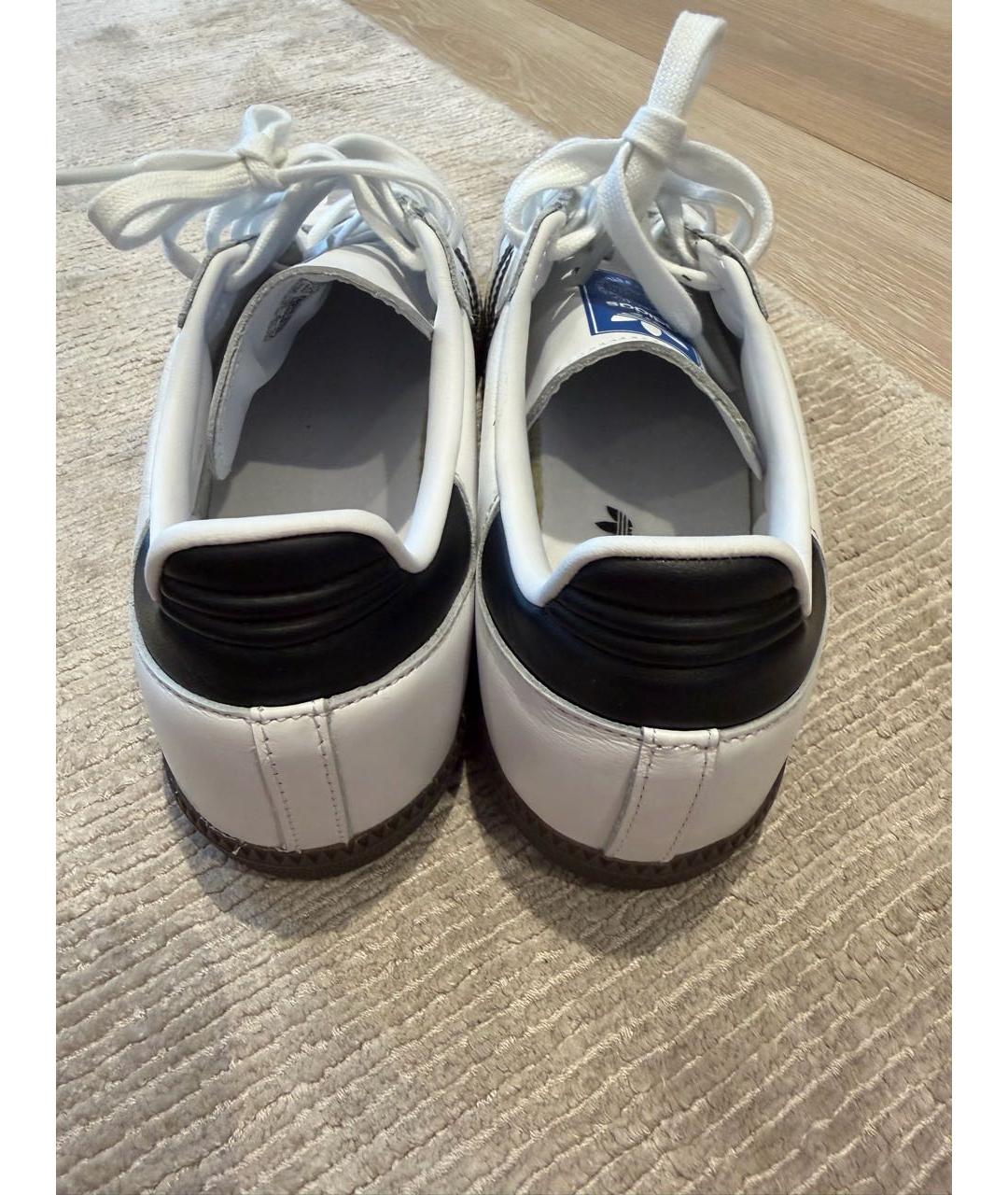 ADIDAS Белые кожаные кеды, фото 3