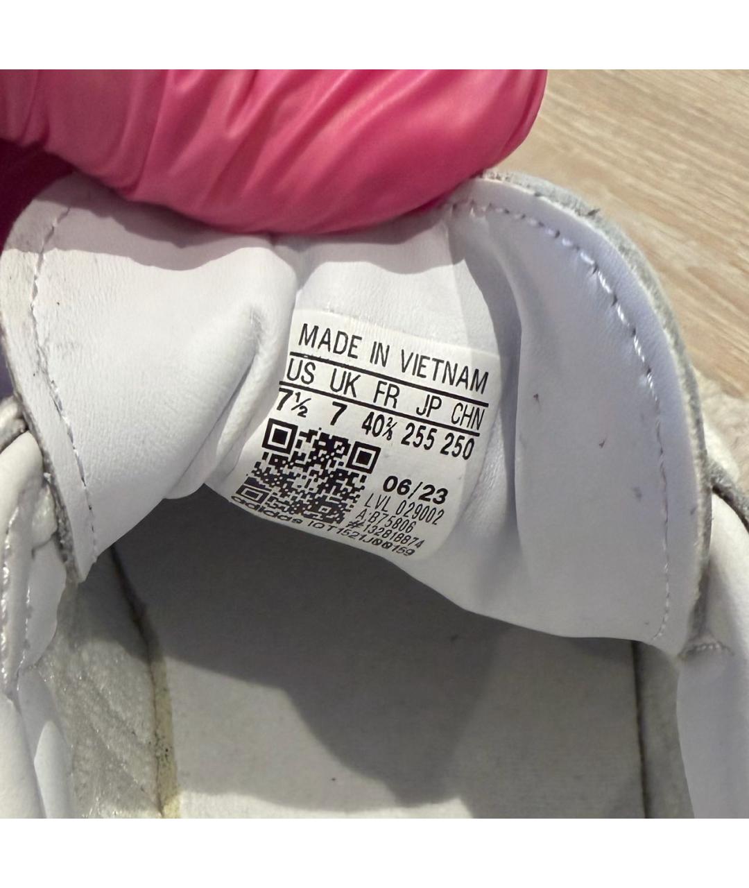 ADIDAS Белые кожаные кеды, фото 5