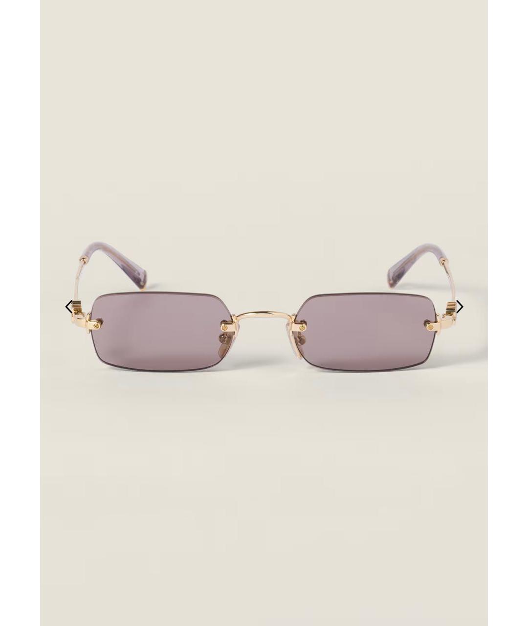 MIU MIU Металлические солнцезащитные очки, фото 6