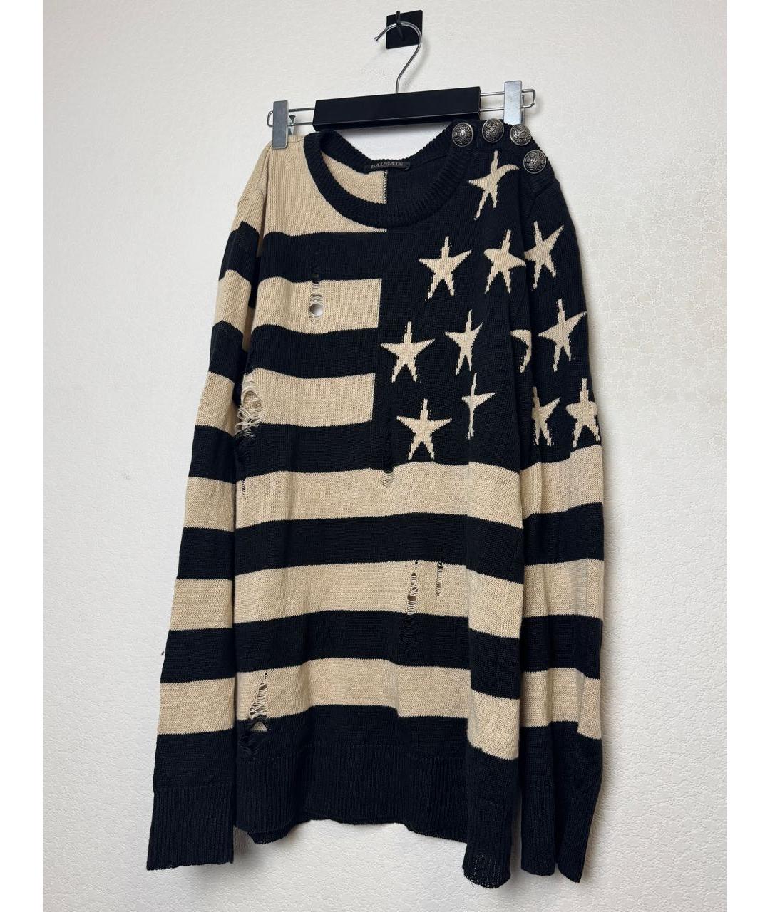 BALMAIN Белый льняной джемпер / свитер, фото 9