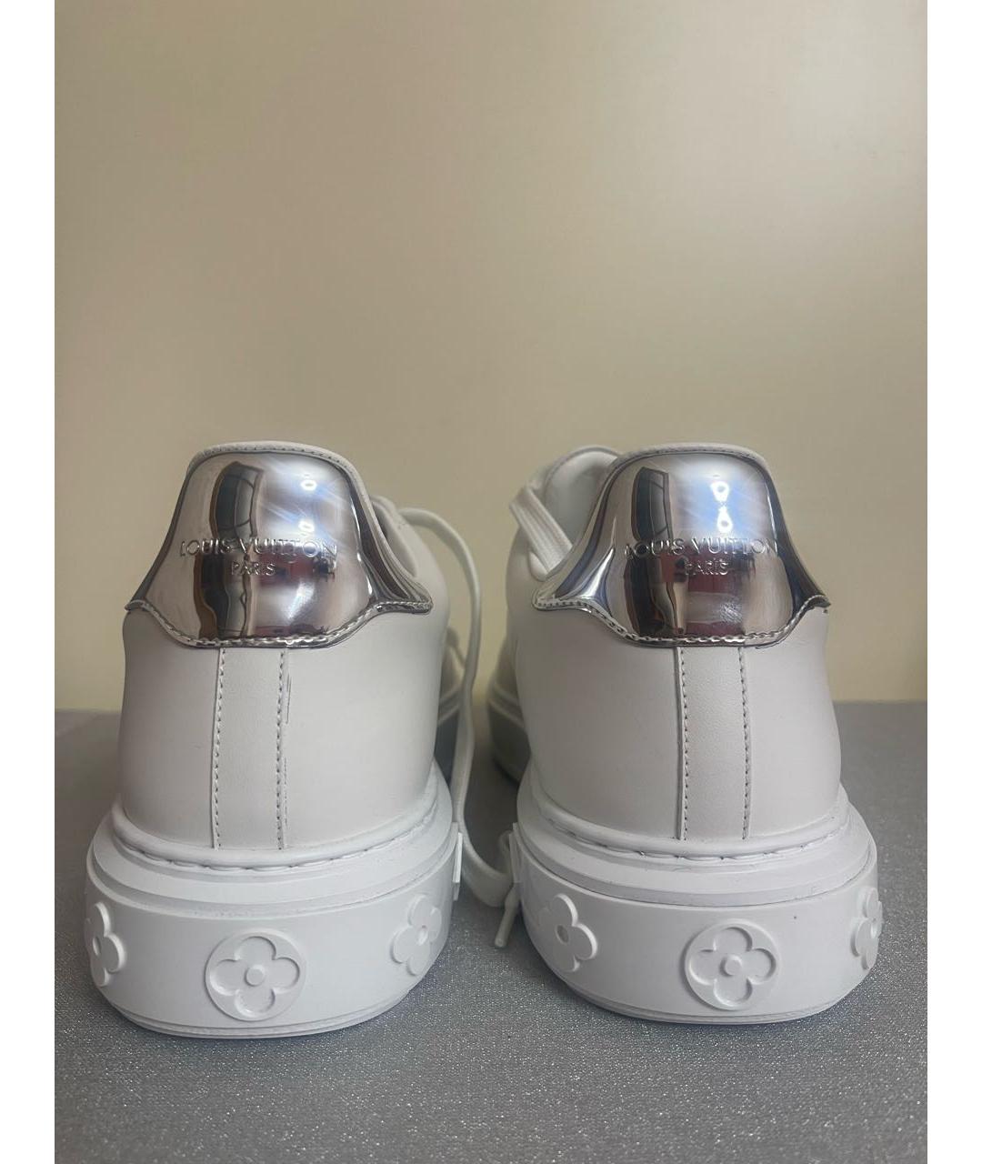 LOUIS VUITTON Белые кожаные кроссовки, фото 3