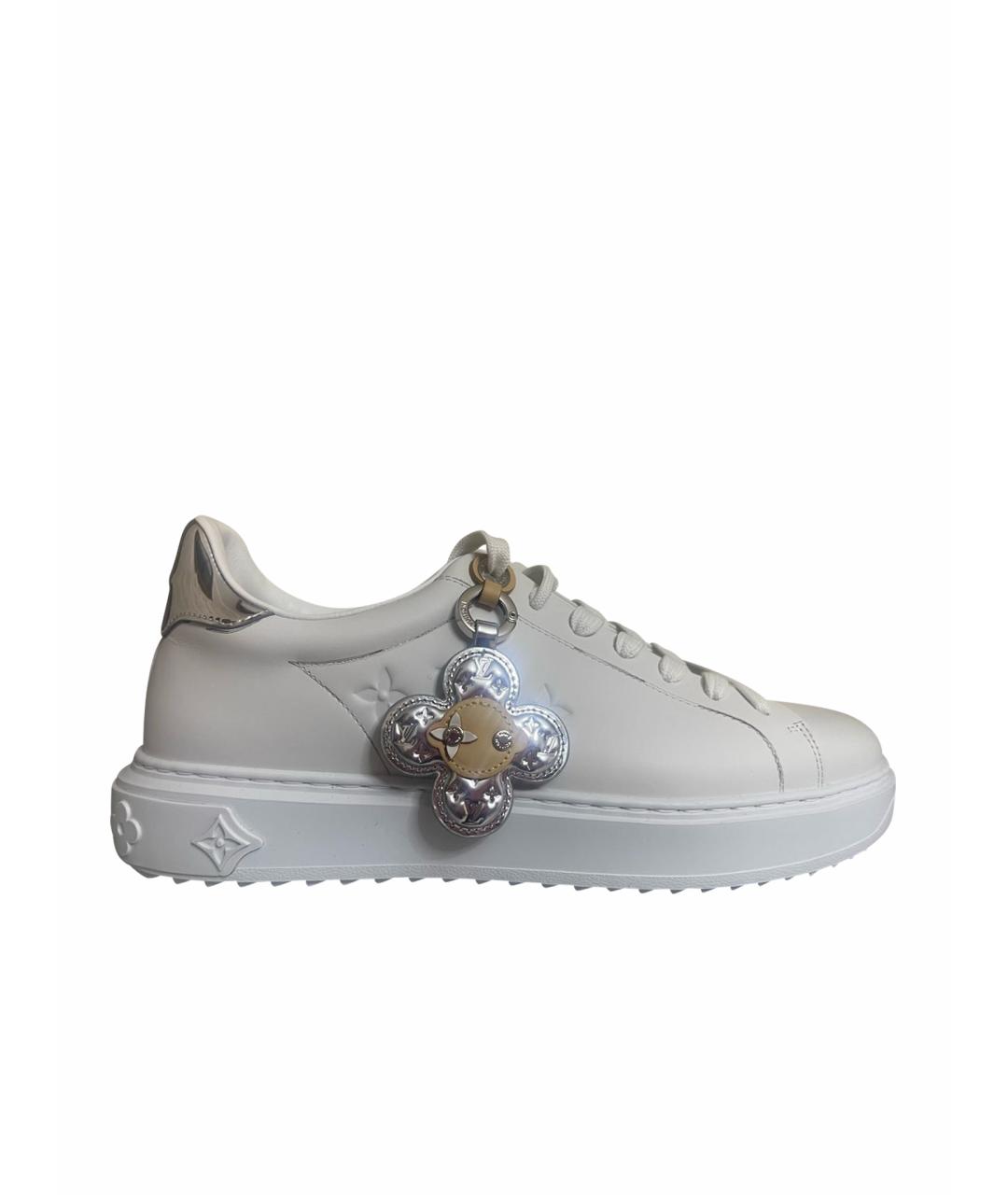 LOUIS VUITTON Белые кожаные кроссовки, фото 1