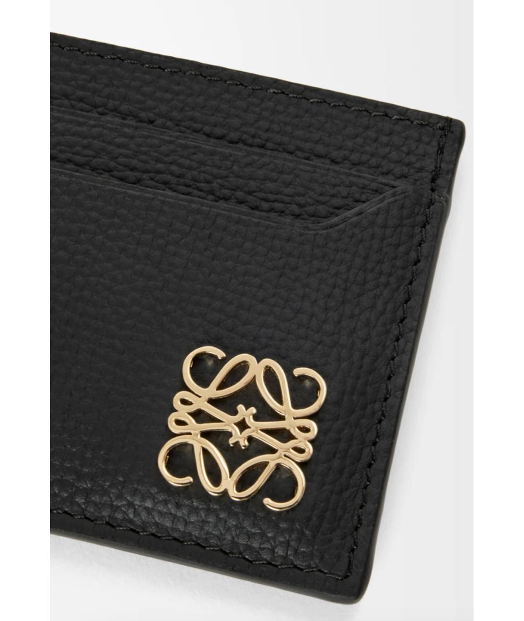 LOEWE Черный кожаный кардхолдер, фото 4