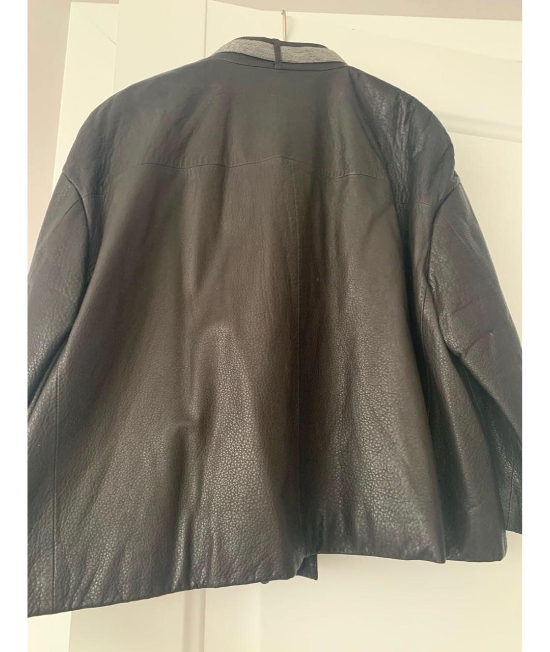 BRUNELLO CUCINELLI Коричневая кожаная куртка, фото 2