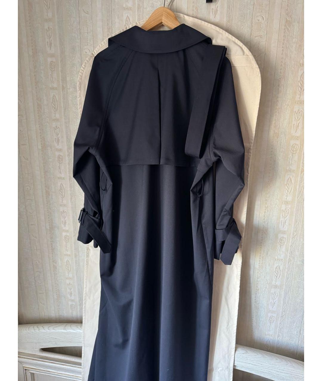 12 STOREEZ Темно-синий шерстяной тренч/плащ, фото 3