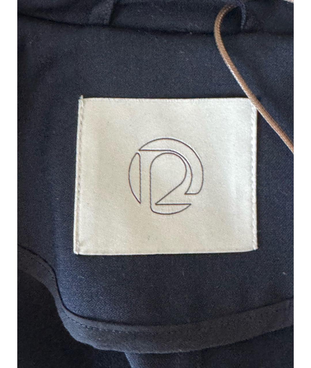 12 STOREEZ Темно-синий шерстяной тренч/плащ, фото 6