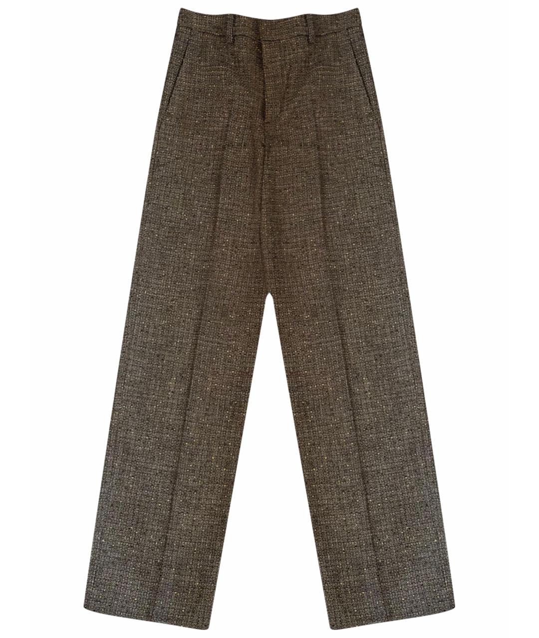 CHANEL Коричневые прямые брюки, фото 1