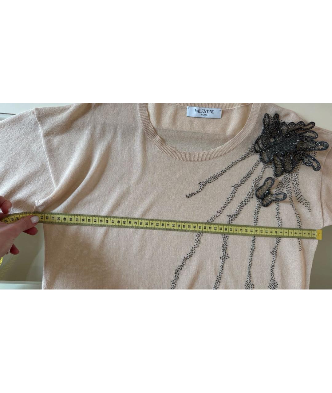 VALENTINO Бежевый вискозный джемпер / свитер, фото 8