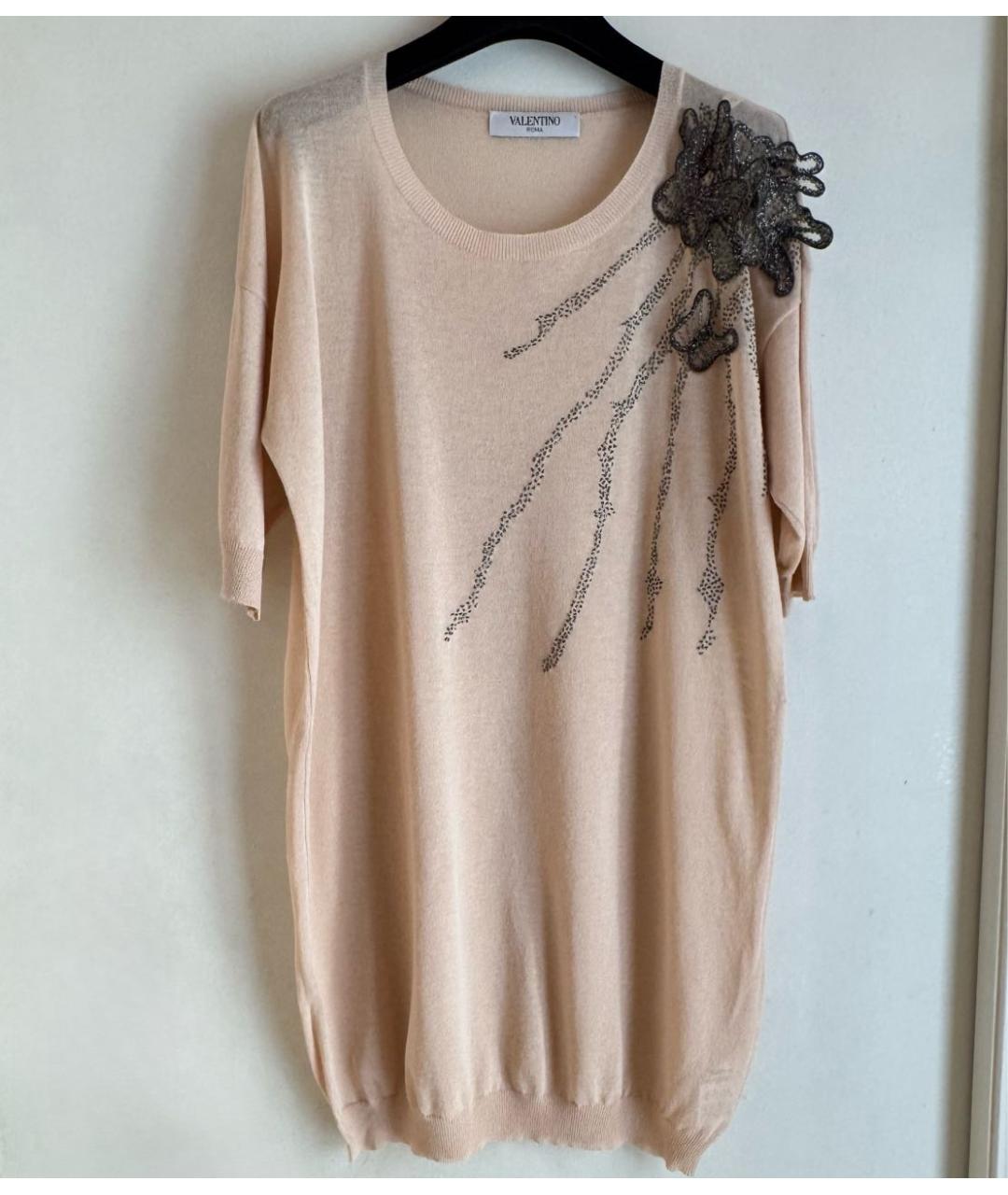 VALENTINO Бежевый вискозный джемпер / свитер, фото 9