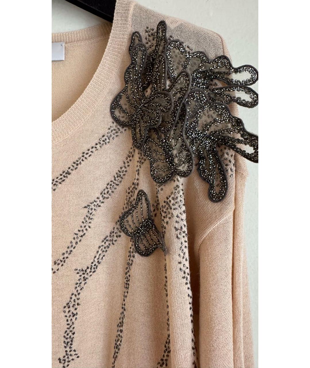VALENTINO Бежевый вискозный джемпер / свитер, фото 2
