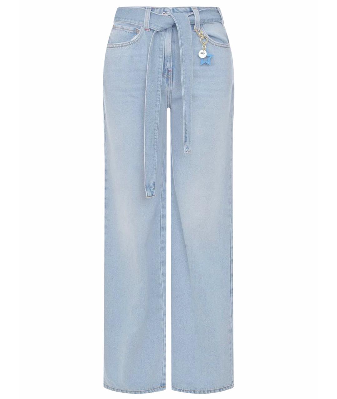 TWIN-SET Голубые прямые джинсы, фото 1