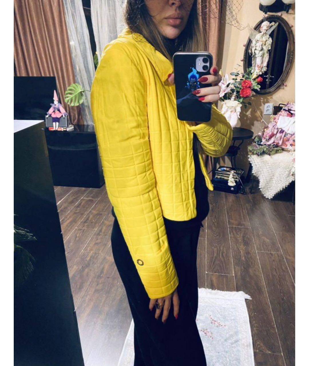 CHANEL Желтая полиамидовая куртка, фото 6