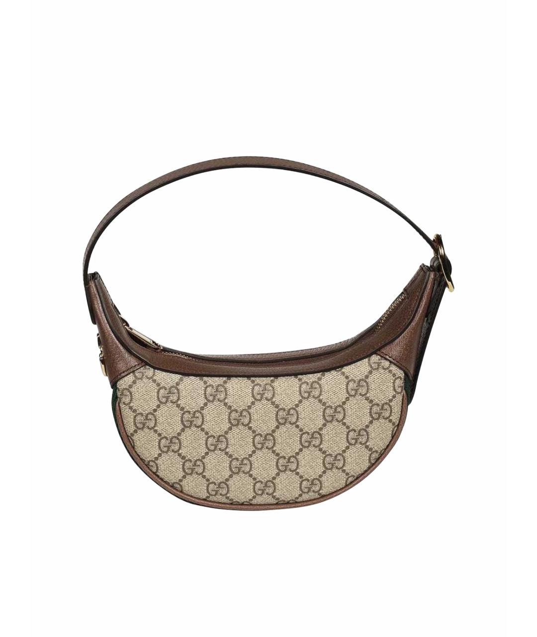 GUCCI Коричневая сумка с короткими ручками, фото 1