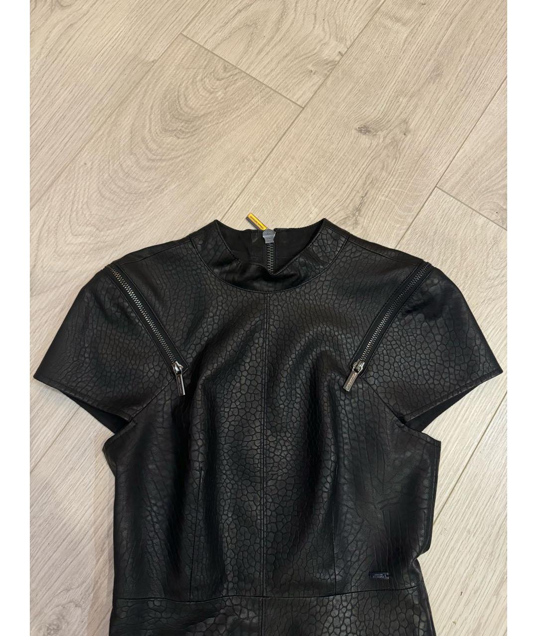 ARMANI EXCHANGE Черное полиэстеровое коктейльное платье, фото 3