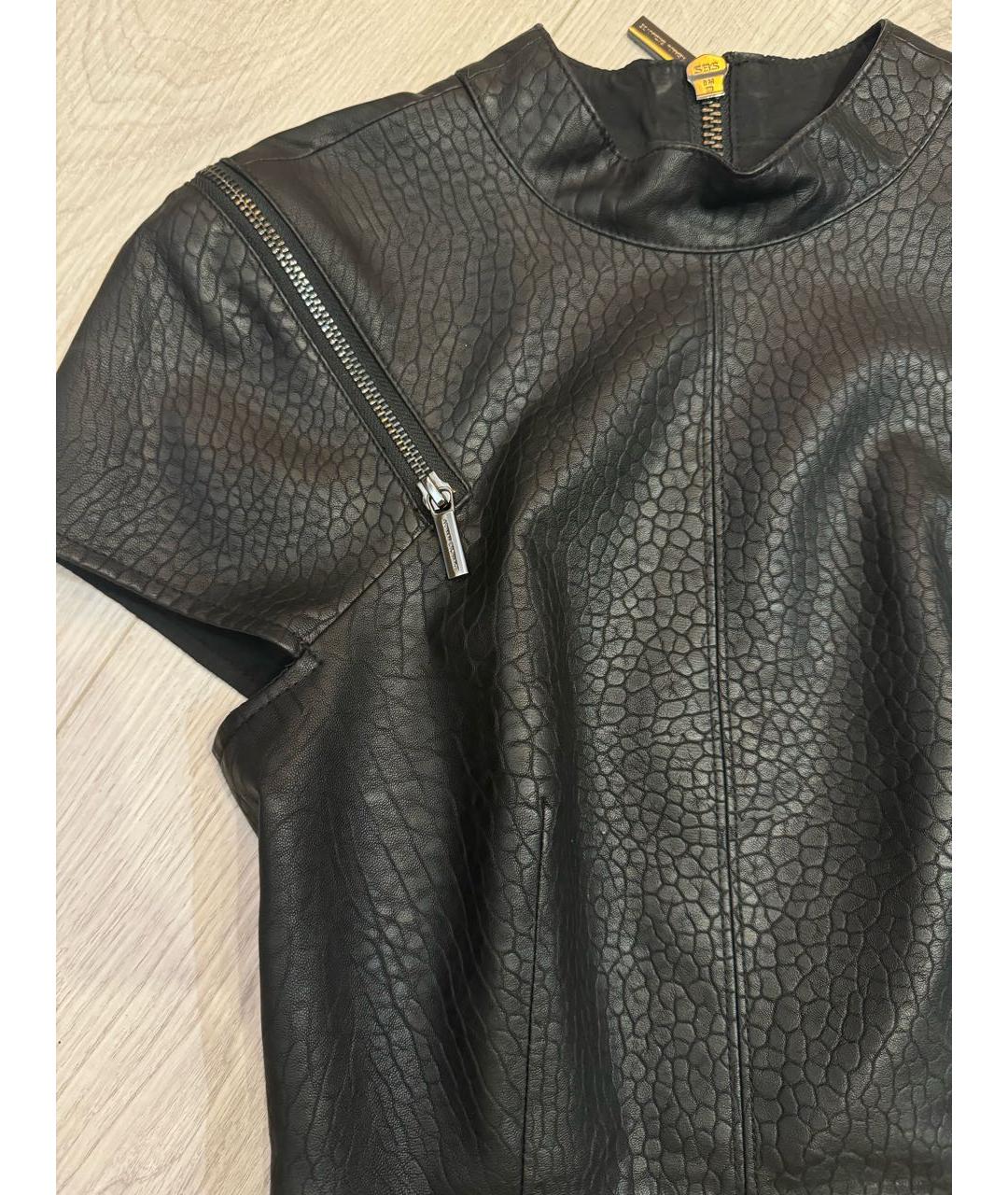 ARMANI EXCHANGE Черное полиэстеровое коктейльное платье, фото 4