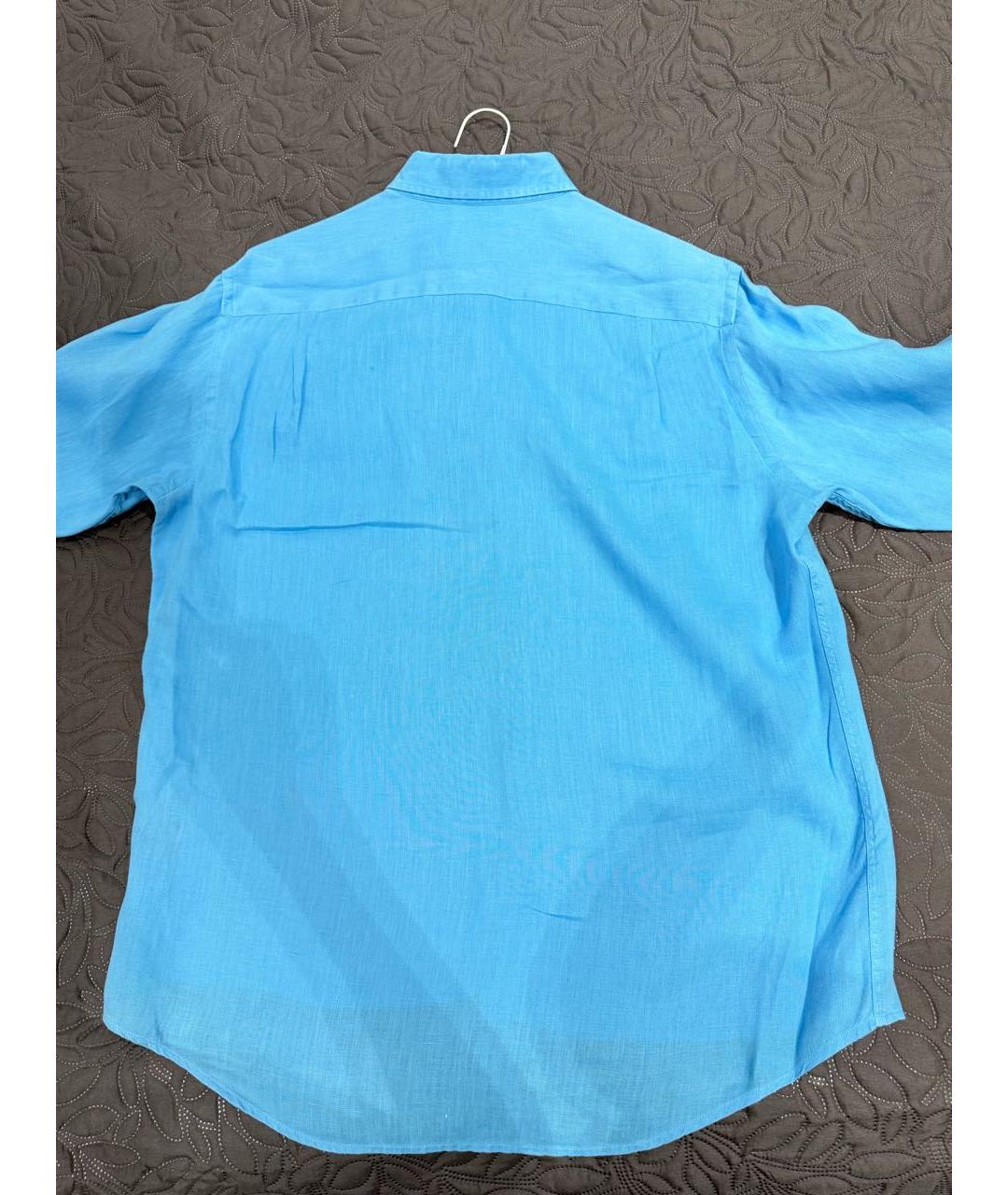 VILEBREQUIN Голубая льняная кэжуал рубашка, фото 2