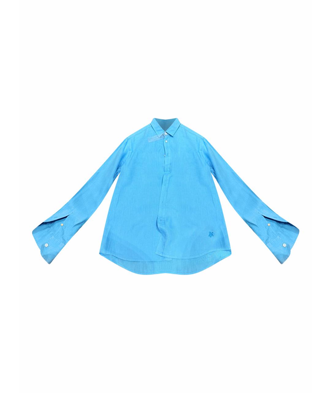 VILEBREQUIN Голубая льняная кэжуал рубашка, фото 1