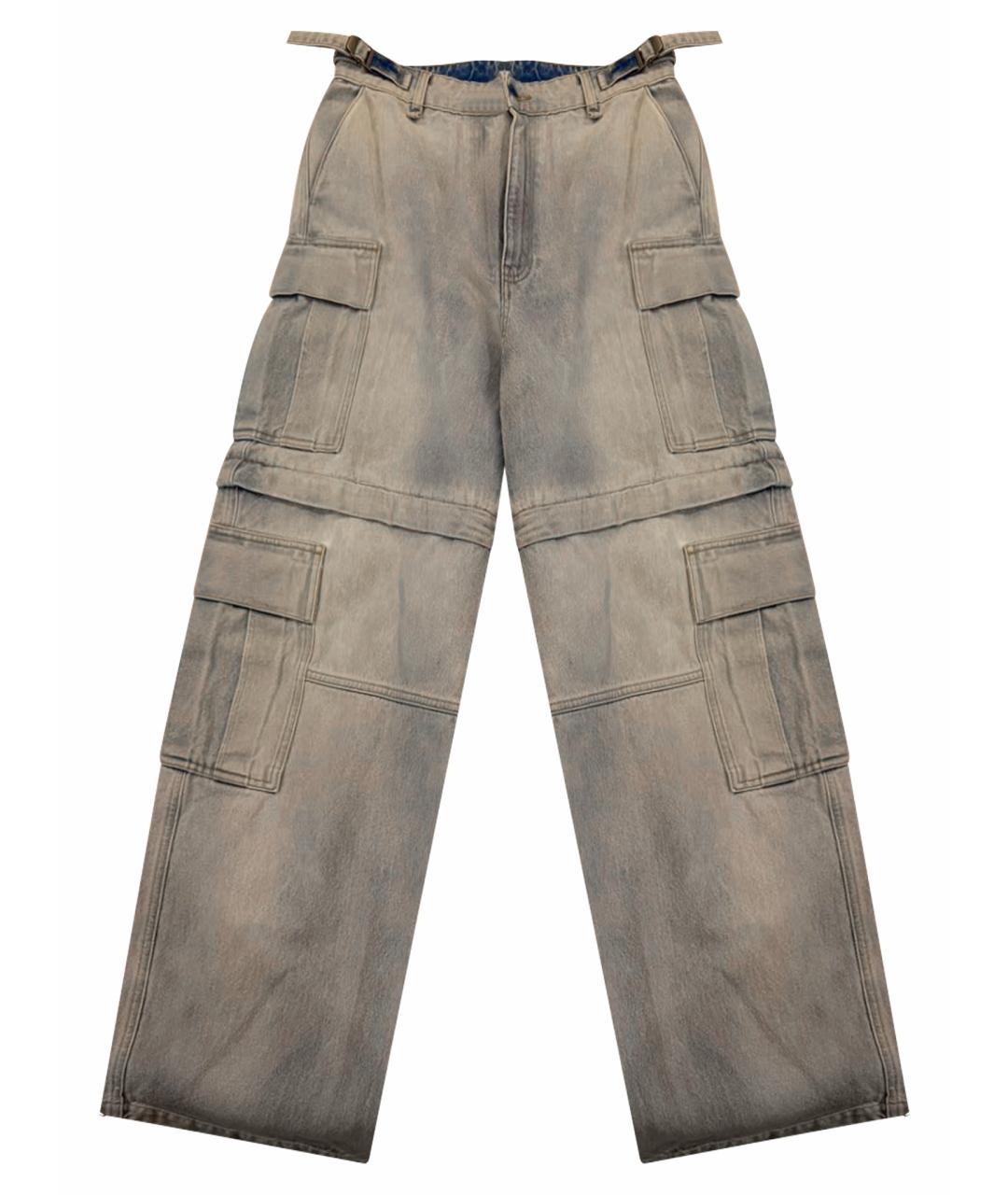 VTMNTS Голубые хлопковые прямые джинсы, фото 1