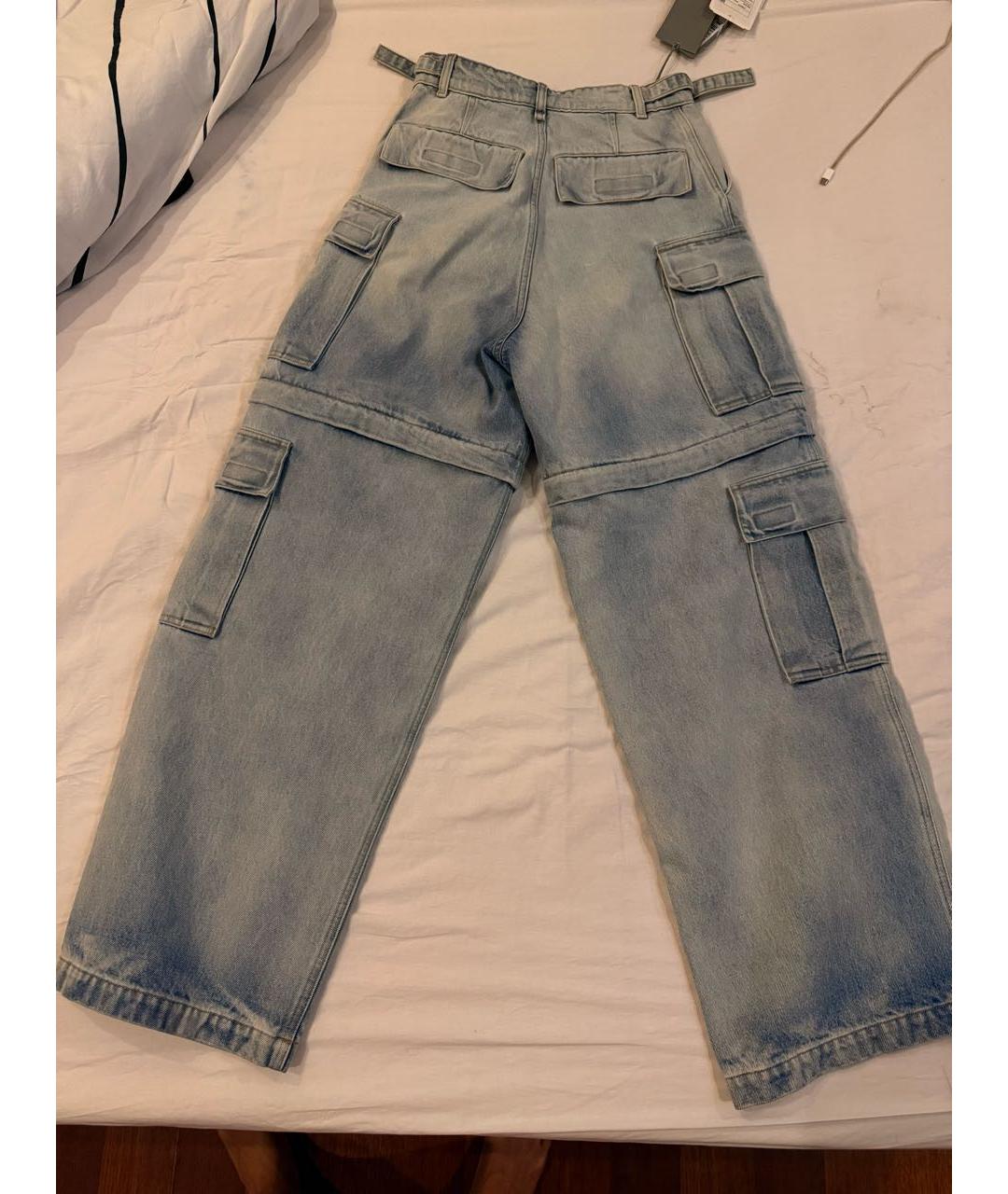 VTMNTS Голубые хлопковые прямые джинсы, фото 2