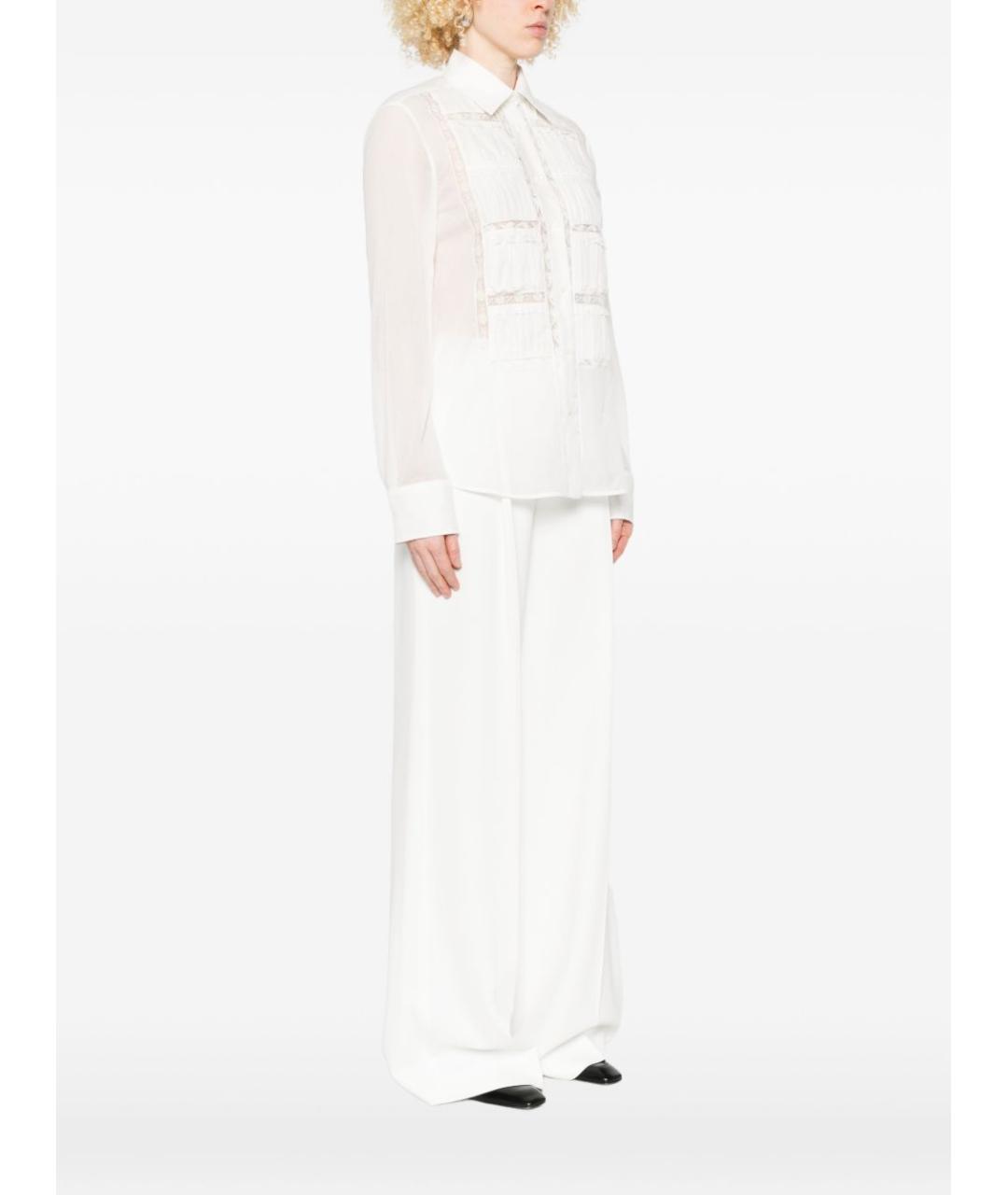 ERMANNO SCERVINO Белая хлопковая рубашка, фото 5