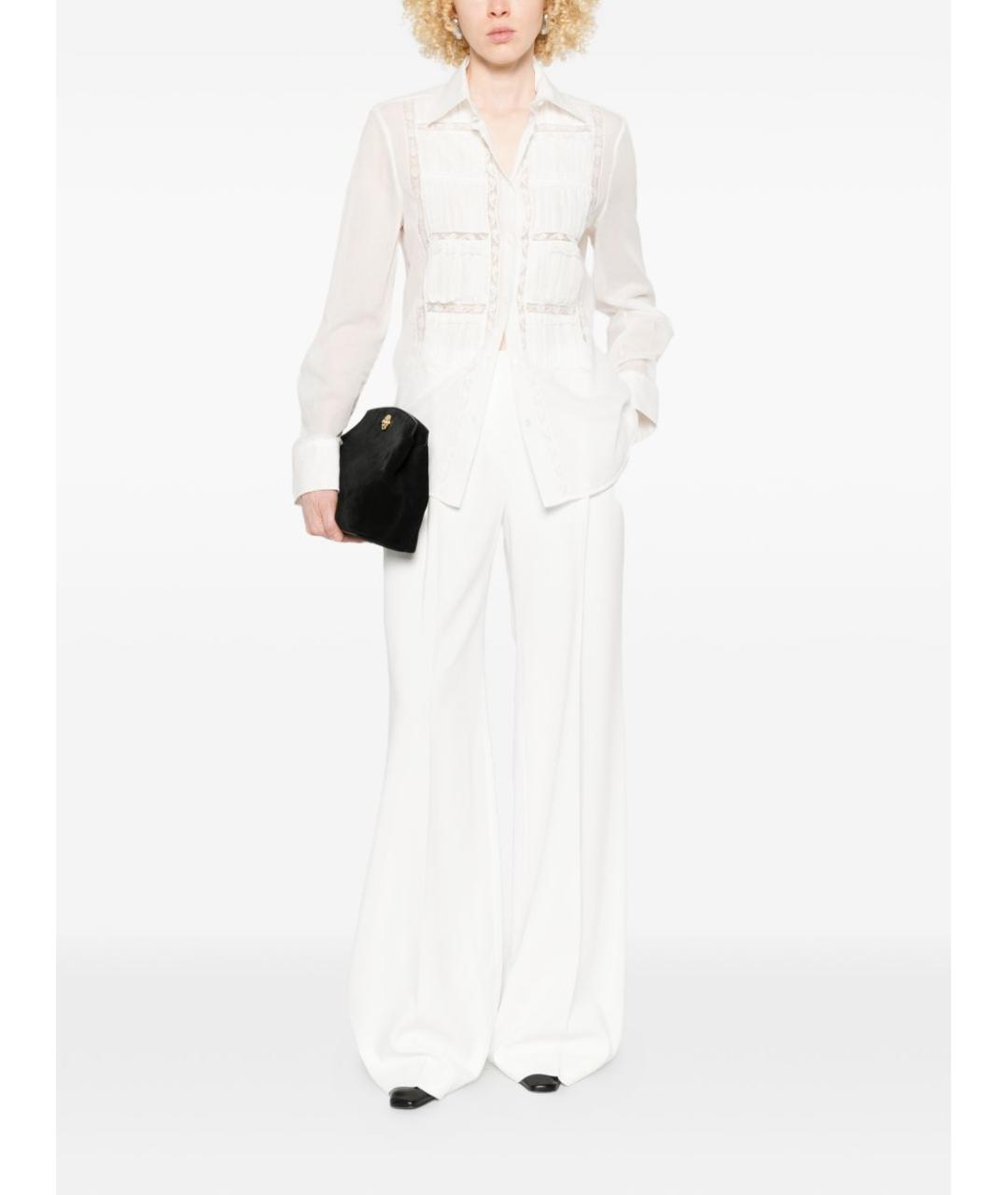 ERMANNO SCERVINO Белая хлопковая рубашка, фото 2