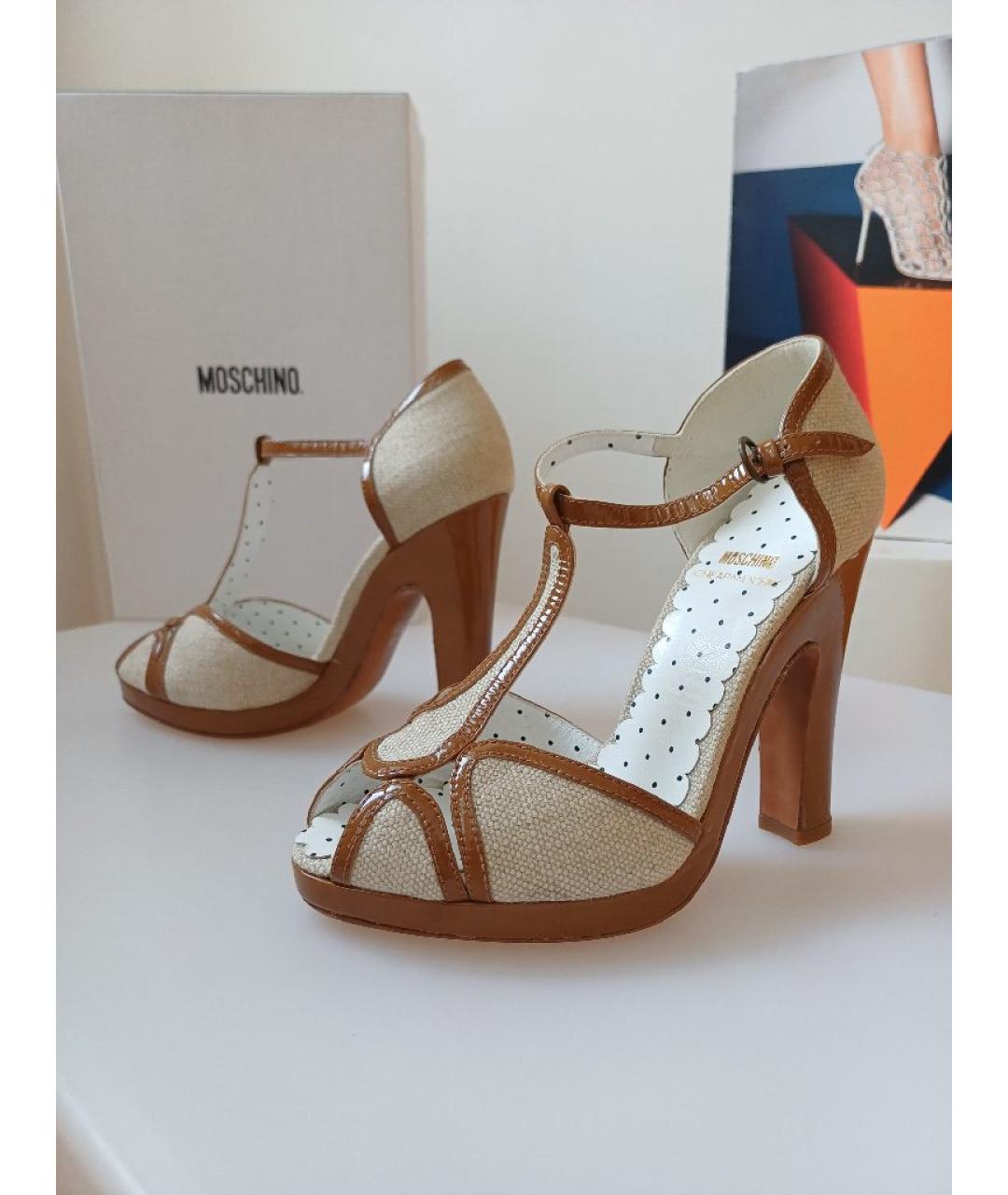 MOSCHINO Мульти кожаные туфли, фото 2