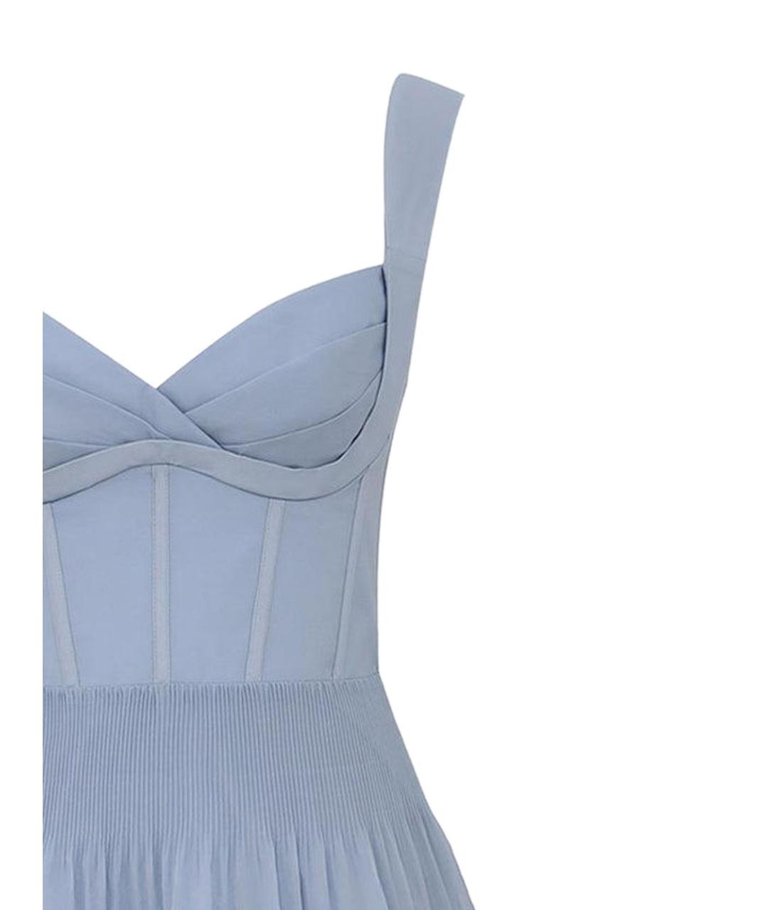 ZIMMERMANN Голубое полиэстеровое повседневное платье, фото 2