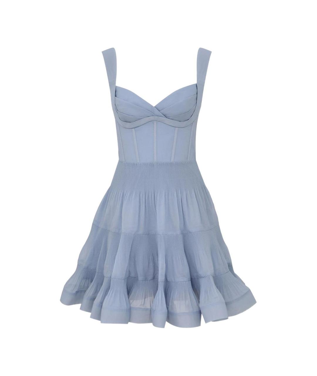 ZIMMERMANN Голубое полиэстеровое повседневное платье, фото 1