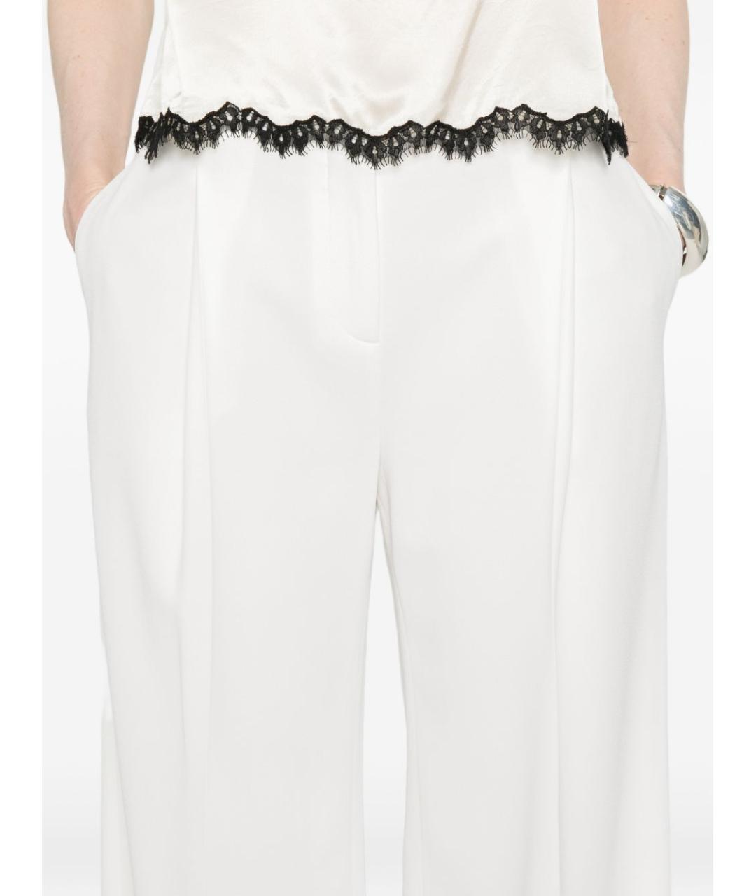 ERMANNO SCERVINO Белые прямые брюки, фото 4