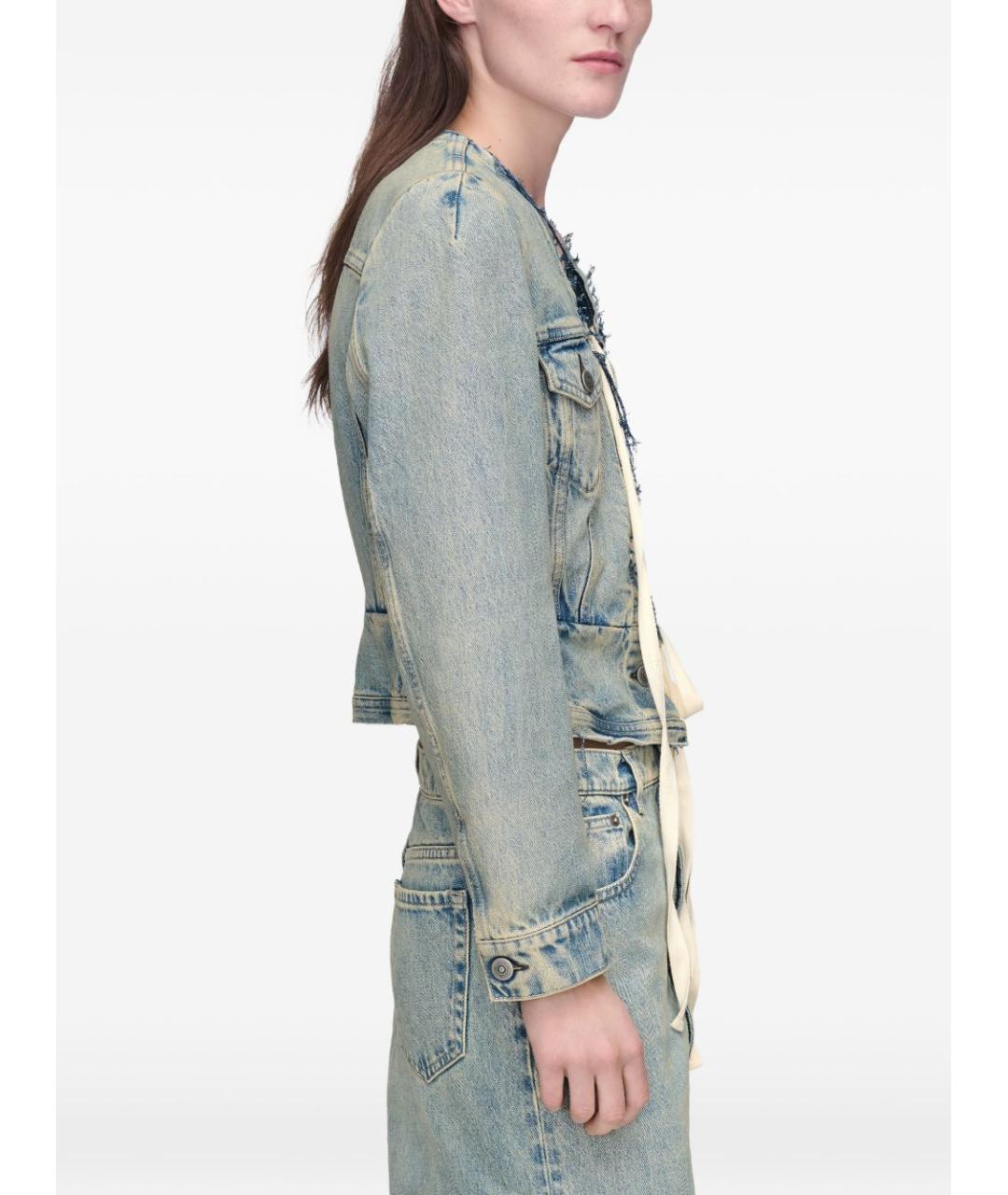 MAISON MARGIELA Синяя хлопковая куртка, фото 2