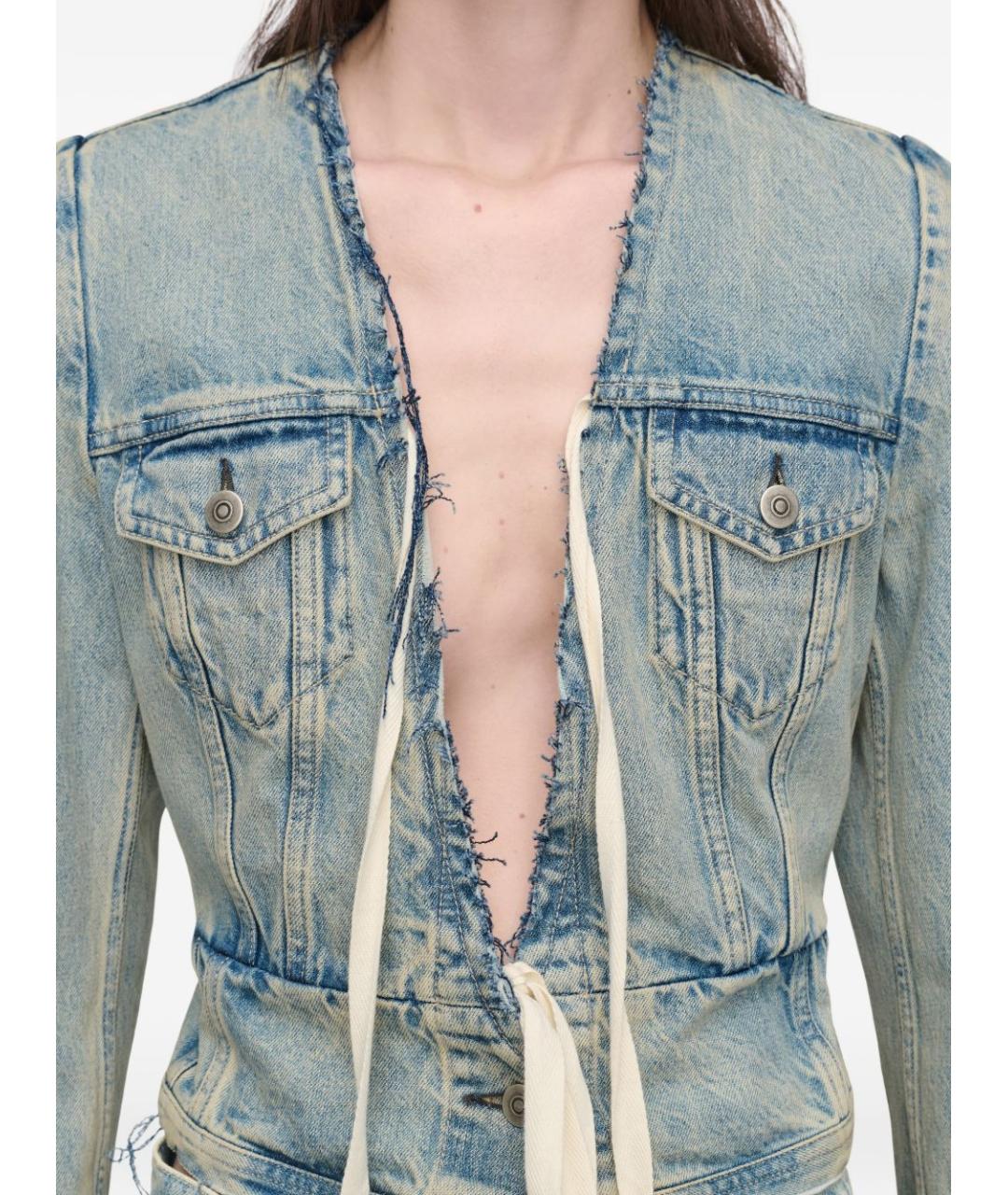 MAISON MARGIELA Синяя хлопковая куртка, фото 5