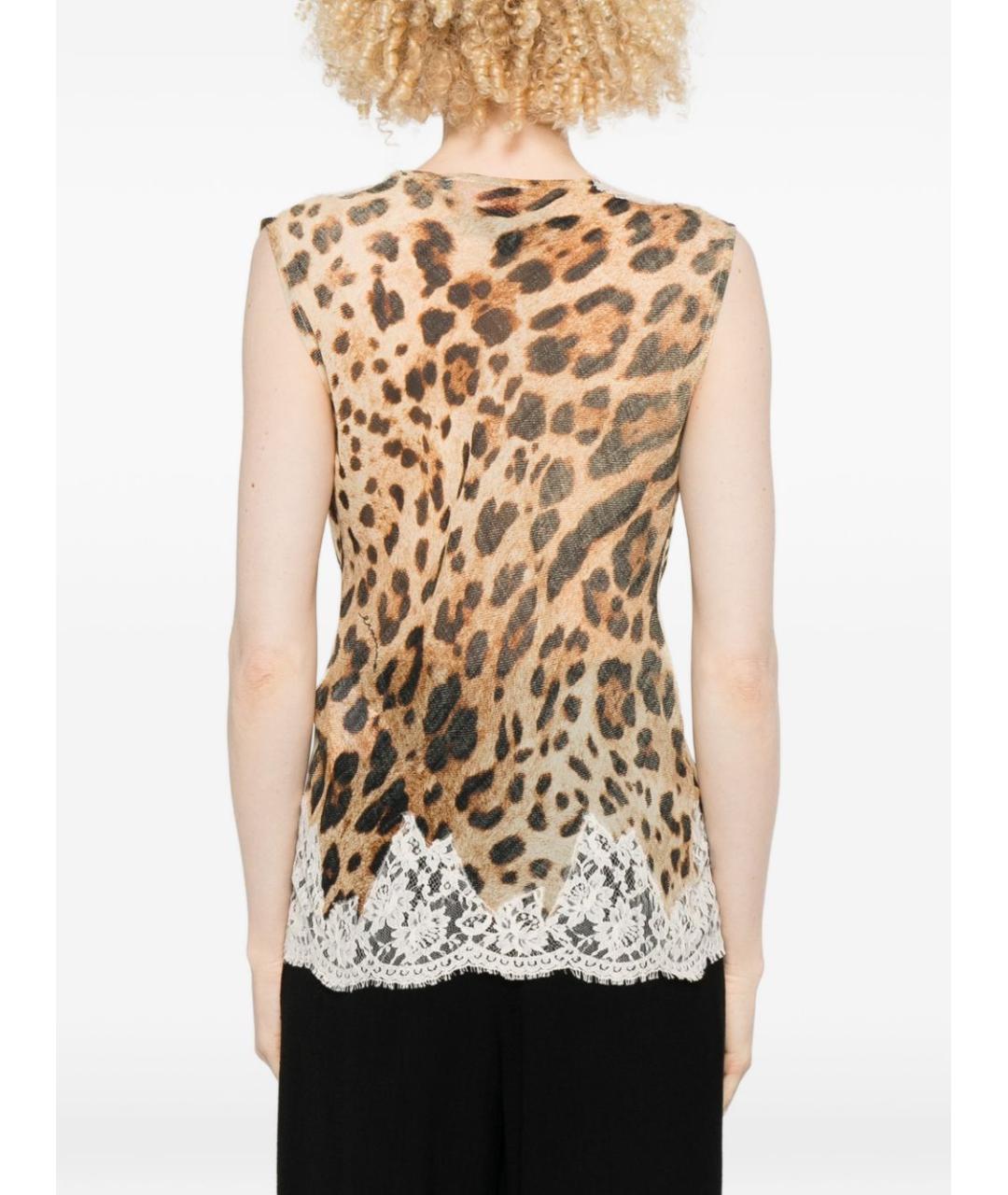 ERMANNO FIRENZE Коричневая майка, фото 4