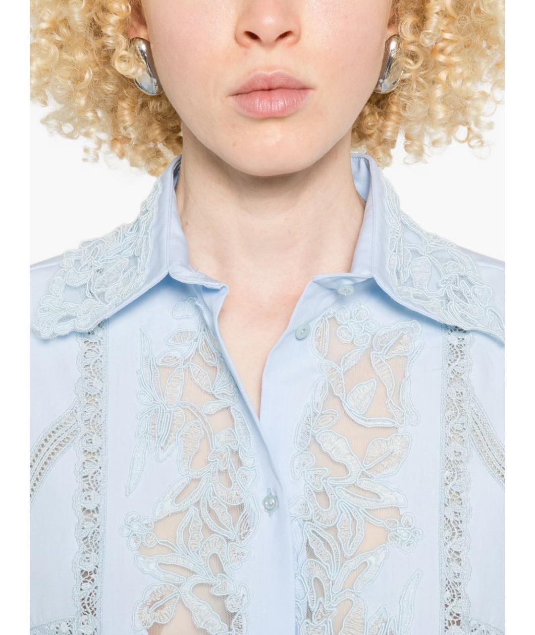 ERMANNO SCERVINO Голубая рубашка, фото 5