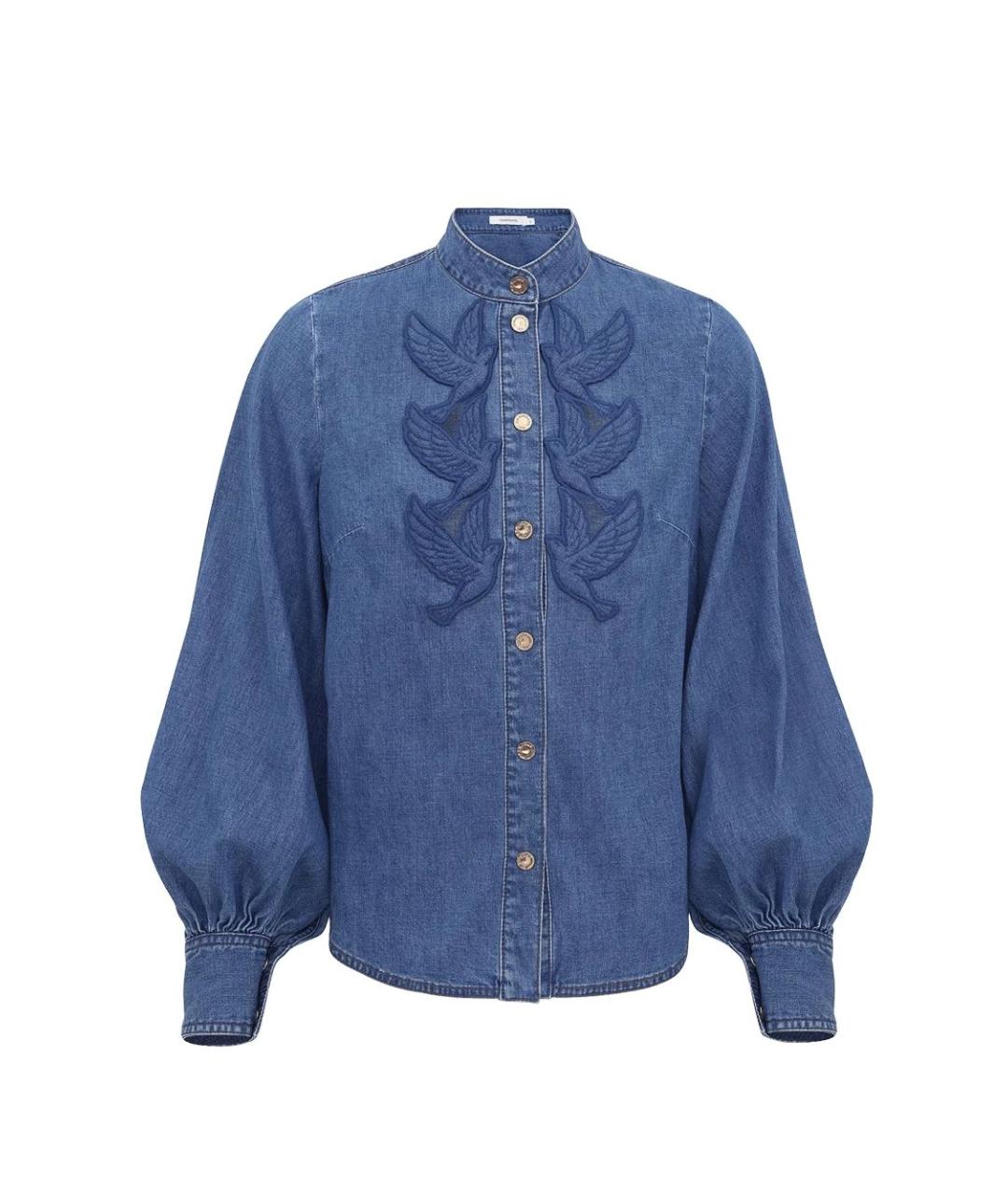 ZIMMERMANN Синяя хлопковая рубашка, фото 2