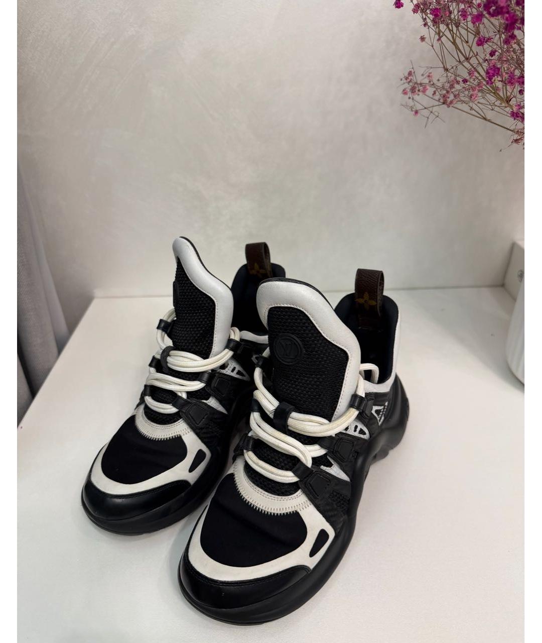 LOUIS VUITTON Черные кроссовки, фото 2