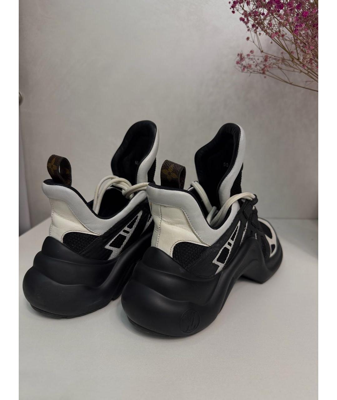 LOUIS VUITTON Черные кроссовки, фото 3