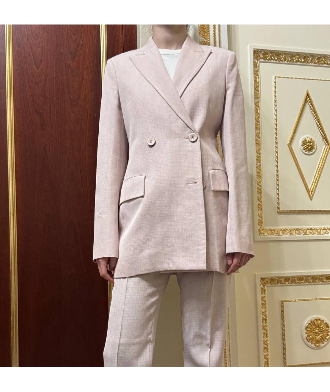 JIL SANDER Розовый хлопковый костюм с брюками, фото 2