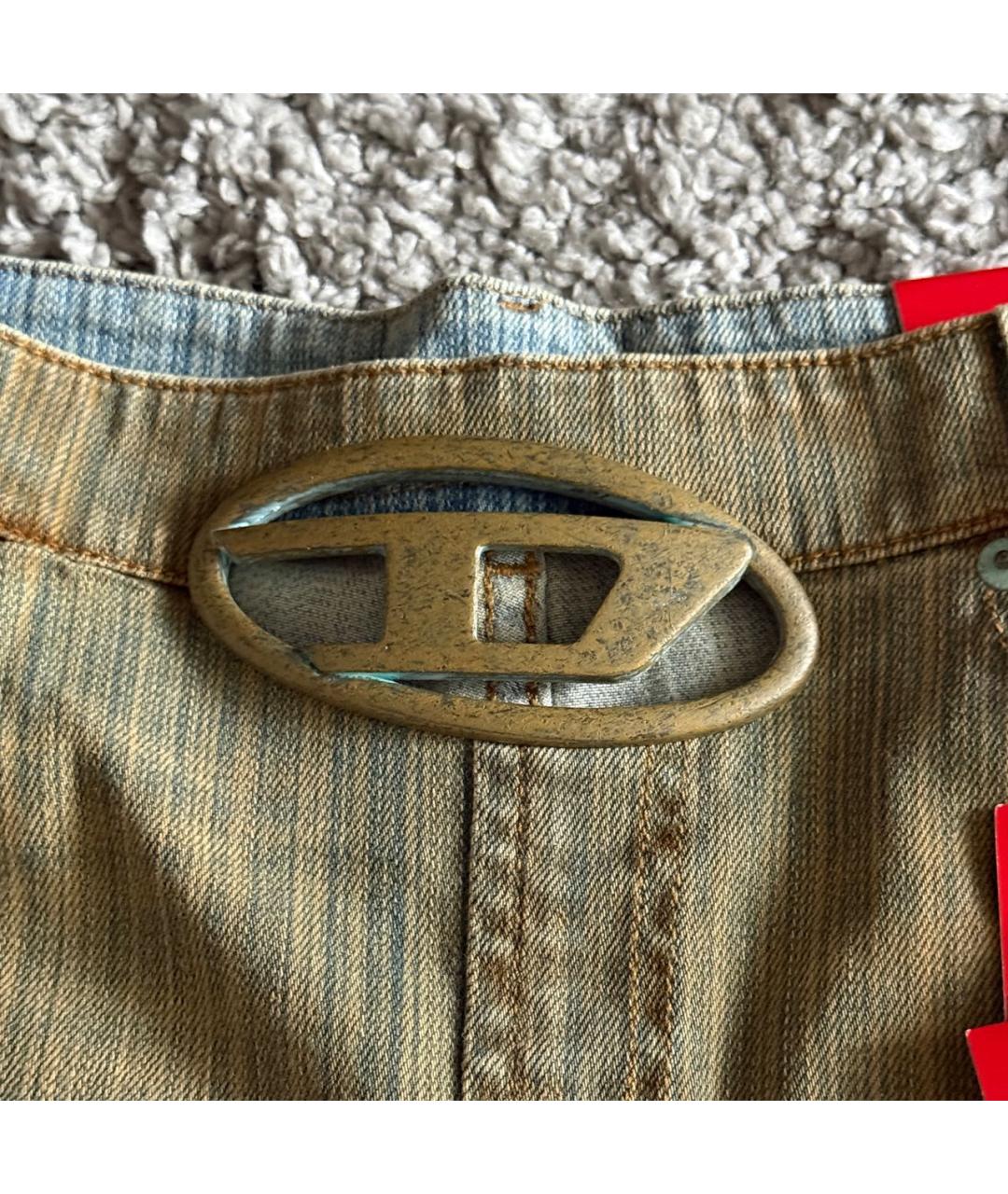 DIESEL Хаки деним юбка мини, фото 2