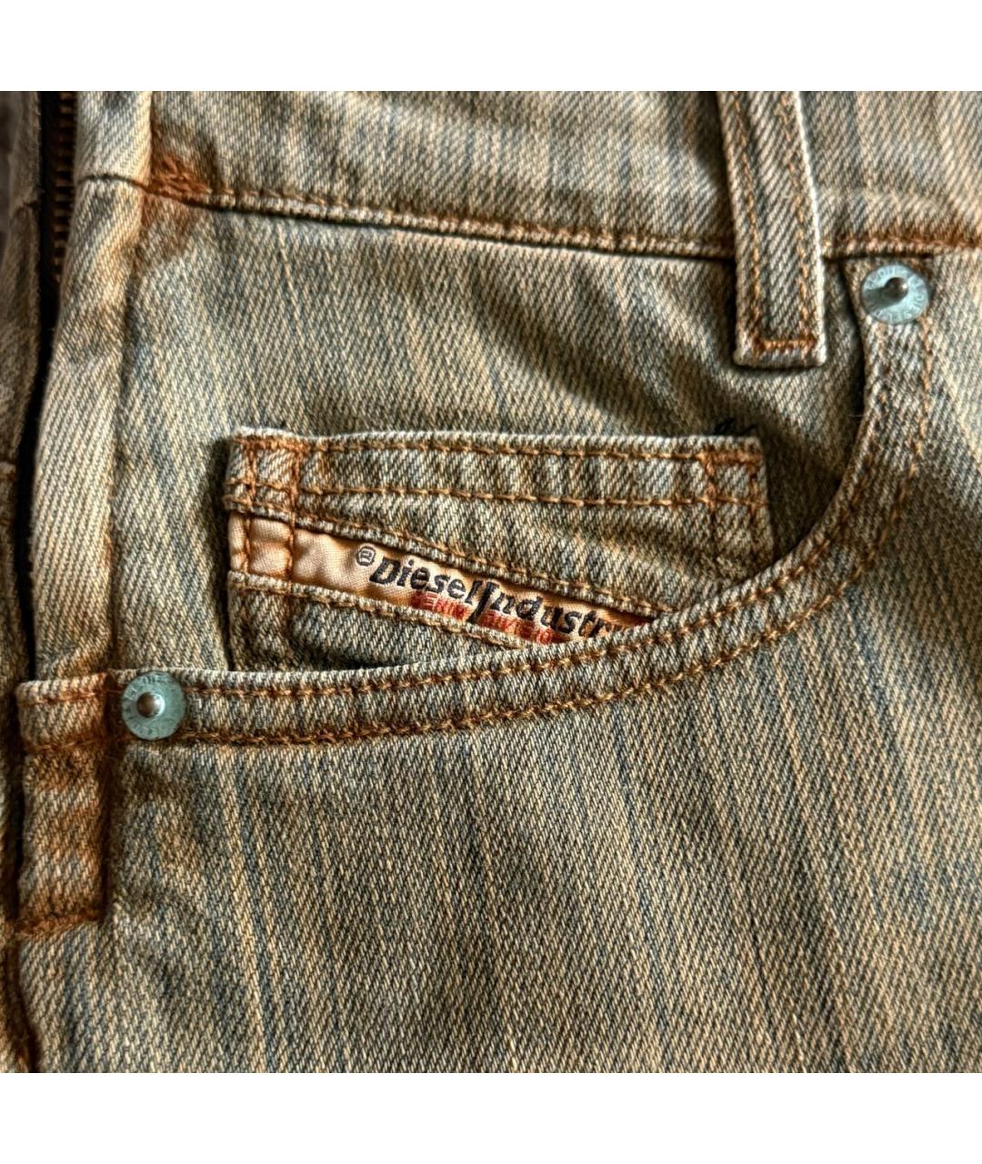 DIESEL Хаки деним юбка мини, фото 3