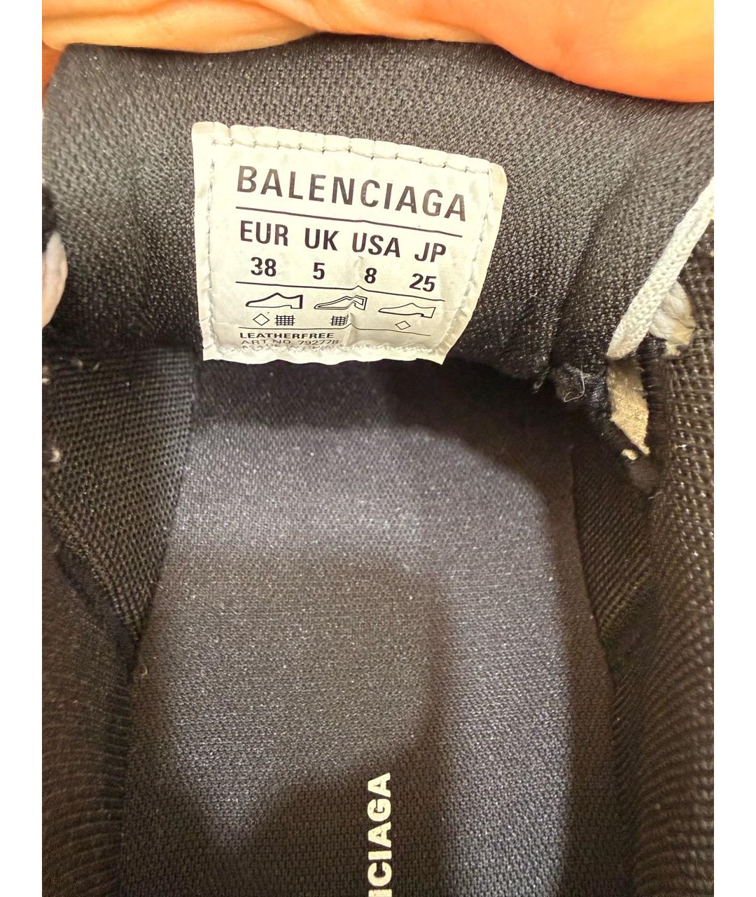 BALENCIAGA Серые кроссовки, фото 6