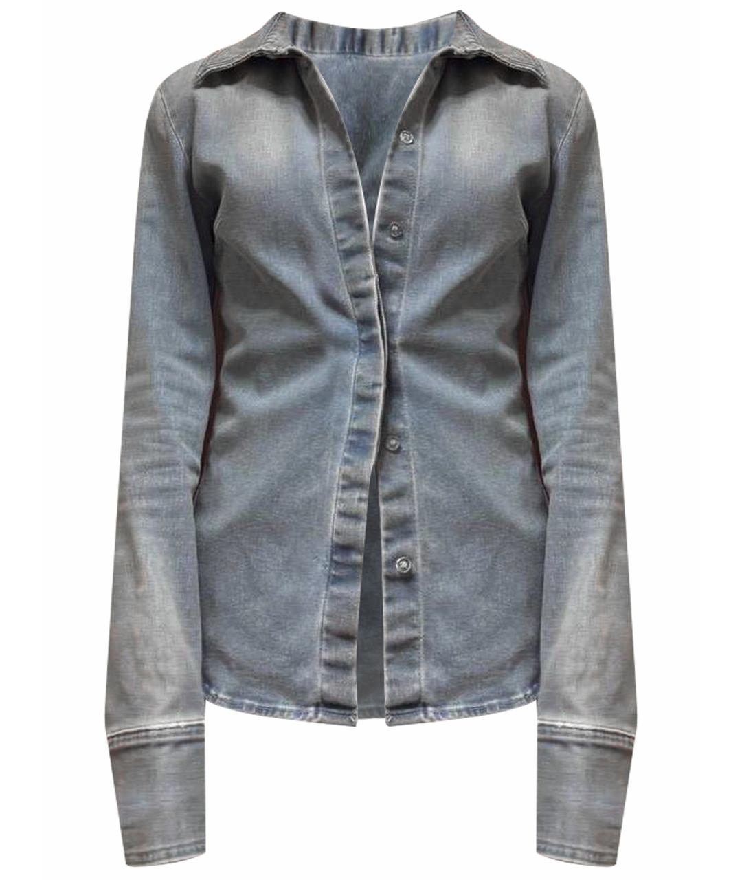 THE ATTICO Голубая деним рубашка, фото 1