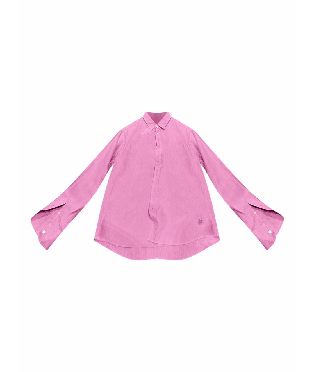 VILEBREQUIN Розовая хлопковая кэжуал рубашка, фото 1