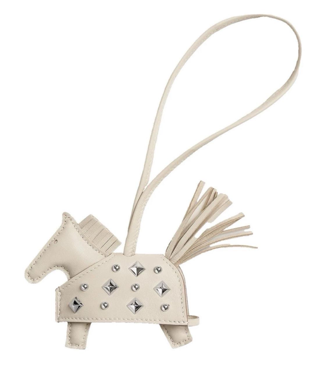 HERMES Бежевый брелок, фото 4