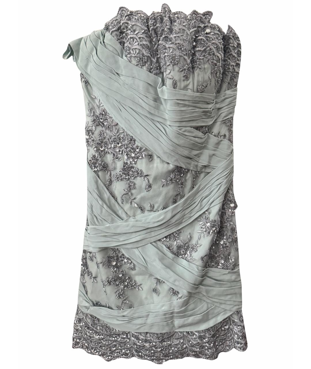 ERMANNO SCERVINO Бирюзовое вечернее платье, фото 1